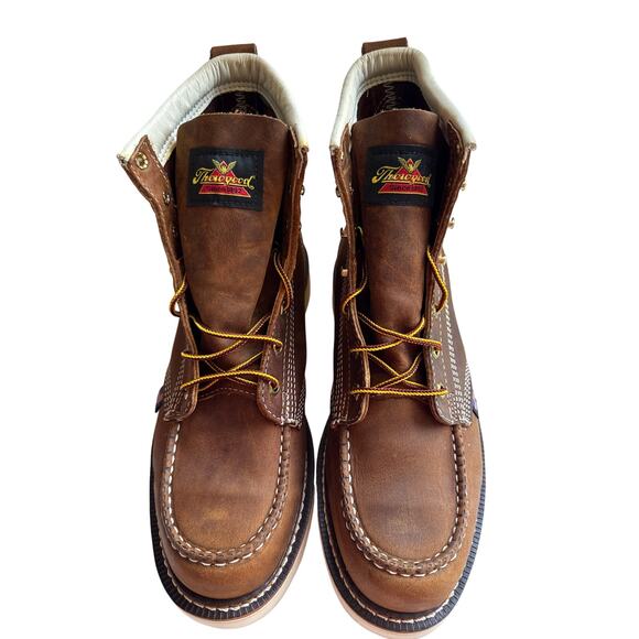 Thorogood Work Boots American Heritage 6" Mens 10.5D Leather Moc Toe 814-4203 - Picture 5 of 11